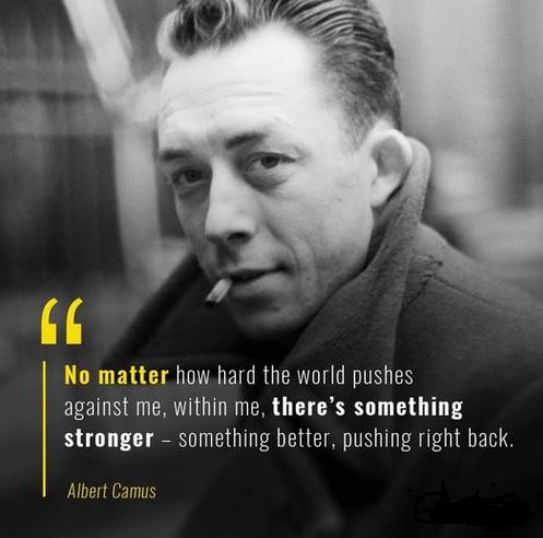 Albert Camus. Man Is The Only Creature Who Refuses To Be What He Is. Photo