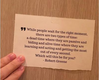 Robert Green quote about "Alive Time" and "Dead Time", knowing the difference and how to turn dead time into alive time.