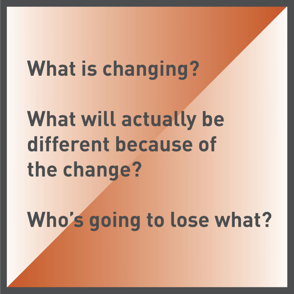 Transition Model - The 3 Key Questions.