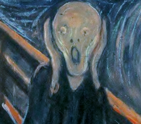 How To Overcome Fear. Leveraging The Power Of Your Energy. Munsch picture "The Scream"
