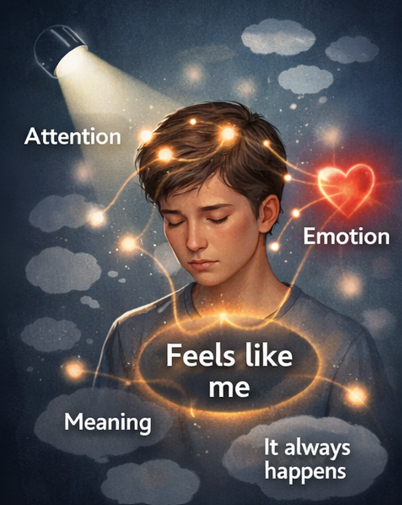 Identity and Thoughts. Graphic