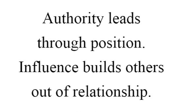The power of influence. Graphic