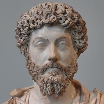 Marcus Aurelius. You Have The Power Over Your Mind, Not Outside Events. The Meditations Of Marcus Aurelius. Photo of statue.