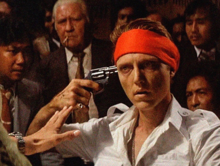 Non-ergodic systems and processes  - where there is a certainty of extreme variations. Image of "The Deer Hunter" film russian roulette scene.