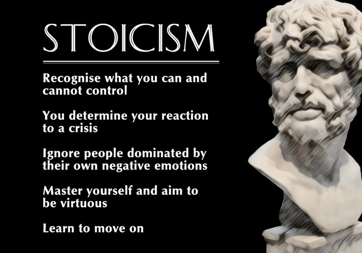 The stoics focus on things you can control ignore the rest