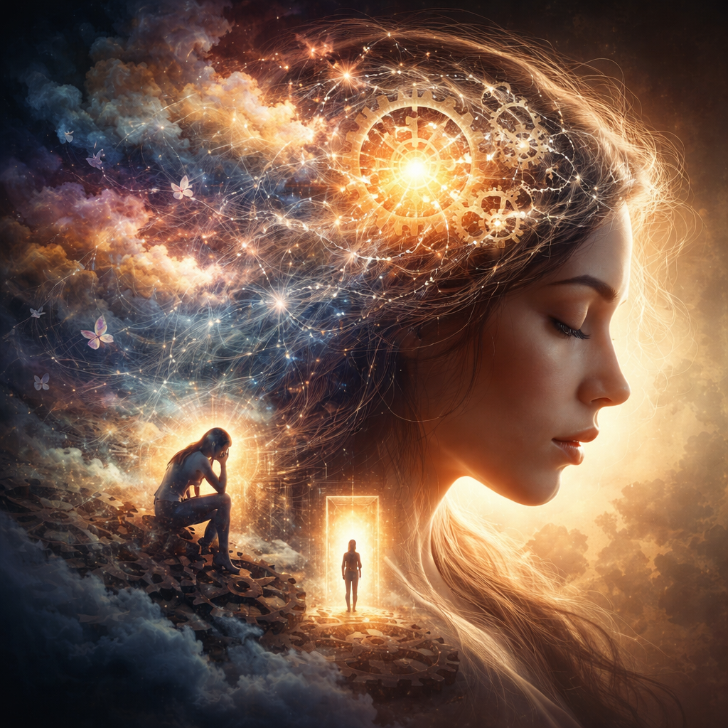 How Thought Becomes Identity. Graphic
