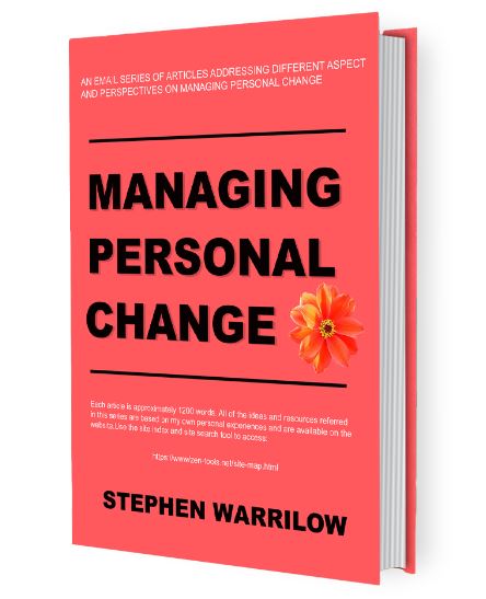 Zen Tools Ebook - Managing Personal Change. Pic of book cover.