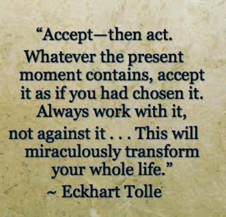 Accept, Then Act. Graphic