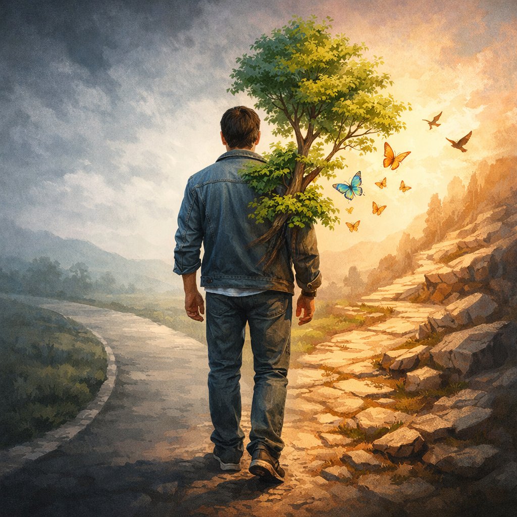 Adult Development Without Becoming Someone Else. Graphic