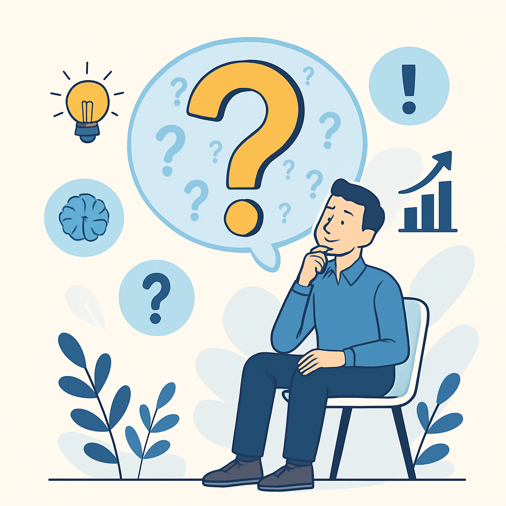 The Power Of Asking The Right Question. Graphic