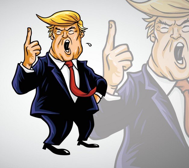 Key Communication Concepts. Cartoon of Donald Trump