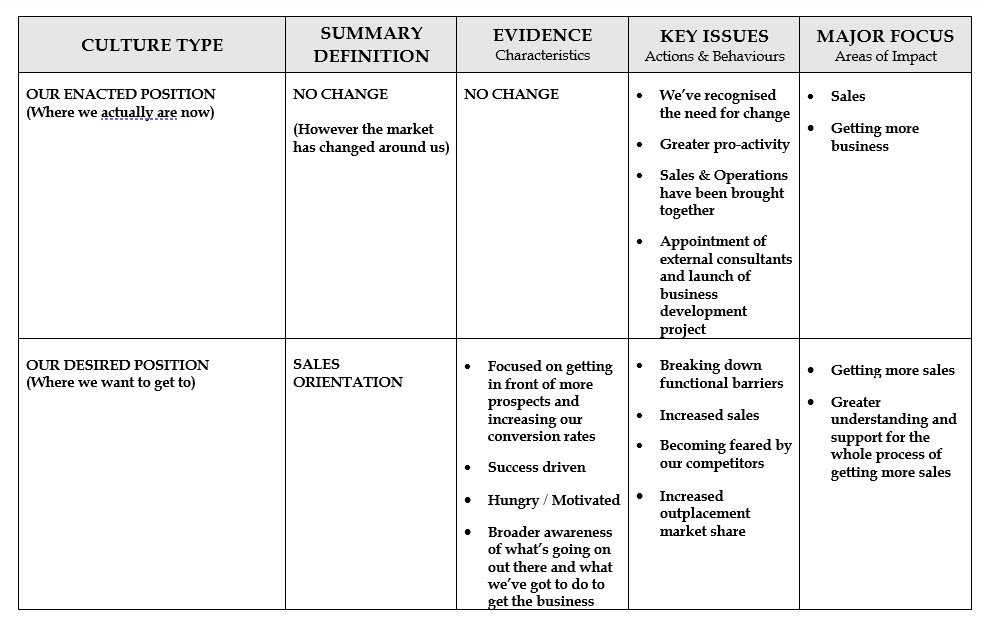 Cultural Framework Template. Graphic