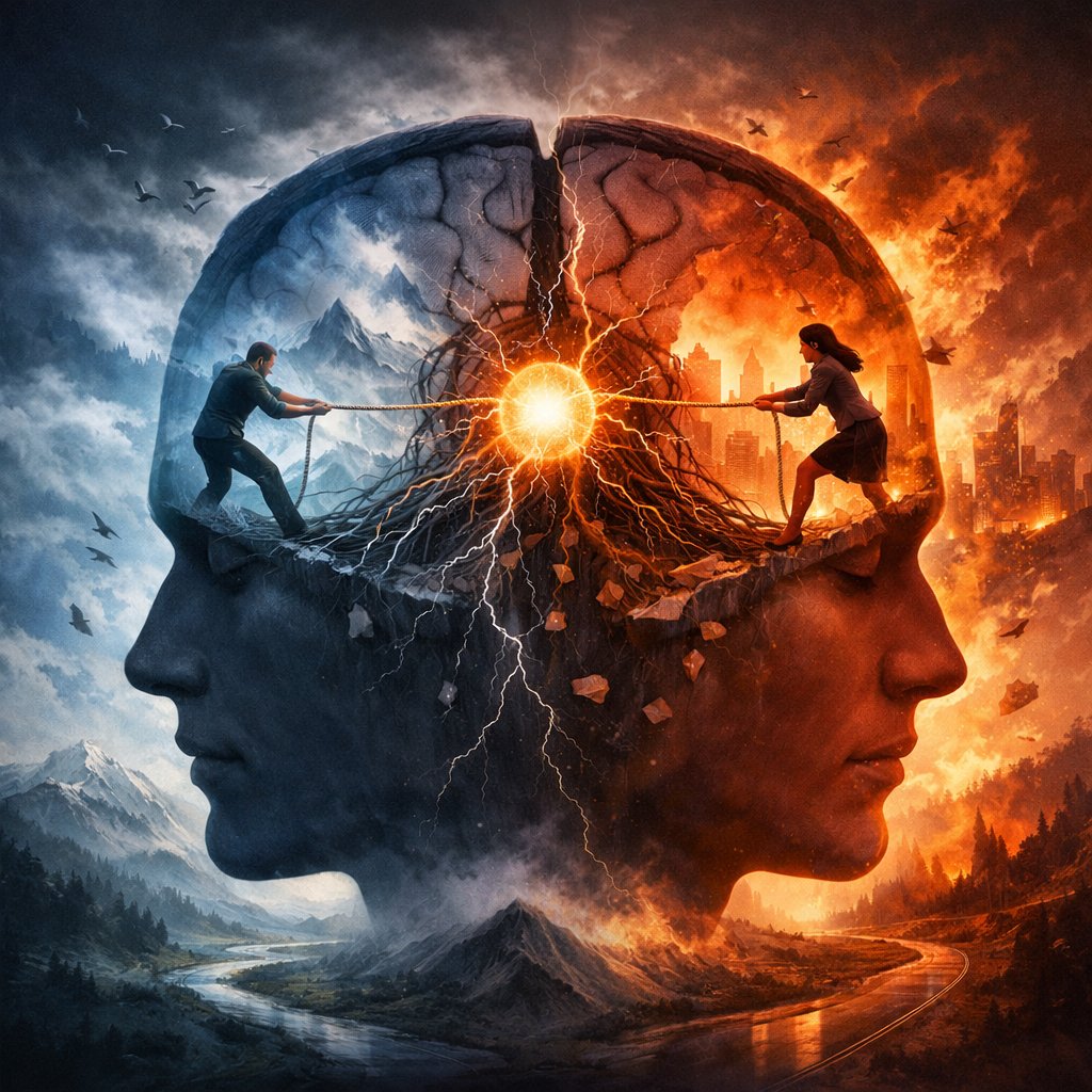 Inner Conflict Explained. Graphic