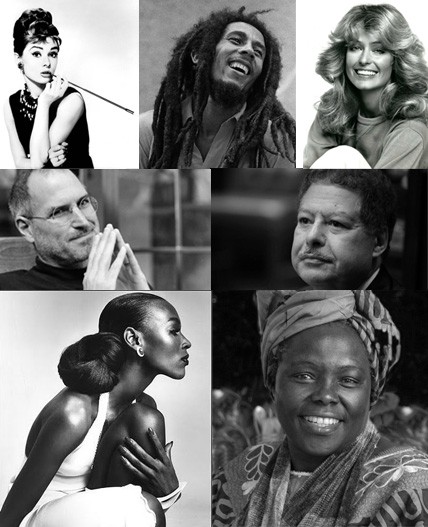 Inspirational People - Those Who Breathe Life And Inspire Action. Photo collage of 20th century inspirational people.