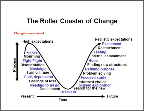 Kubler Ross - The Change Roller Coaster [graphic].