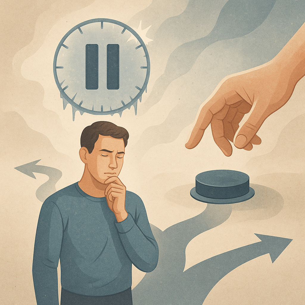 The Space Between Stimulus and Response. Graphic