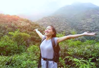 Self Improvement Articles - Keeping It Real. Picture of a woman out in nature with her arms outstretched.