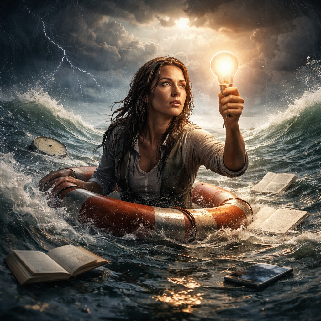 Living in Survival Mode. Graphic