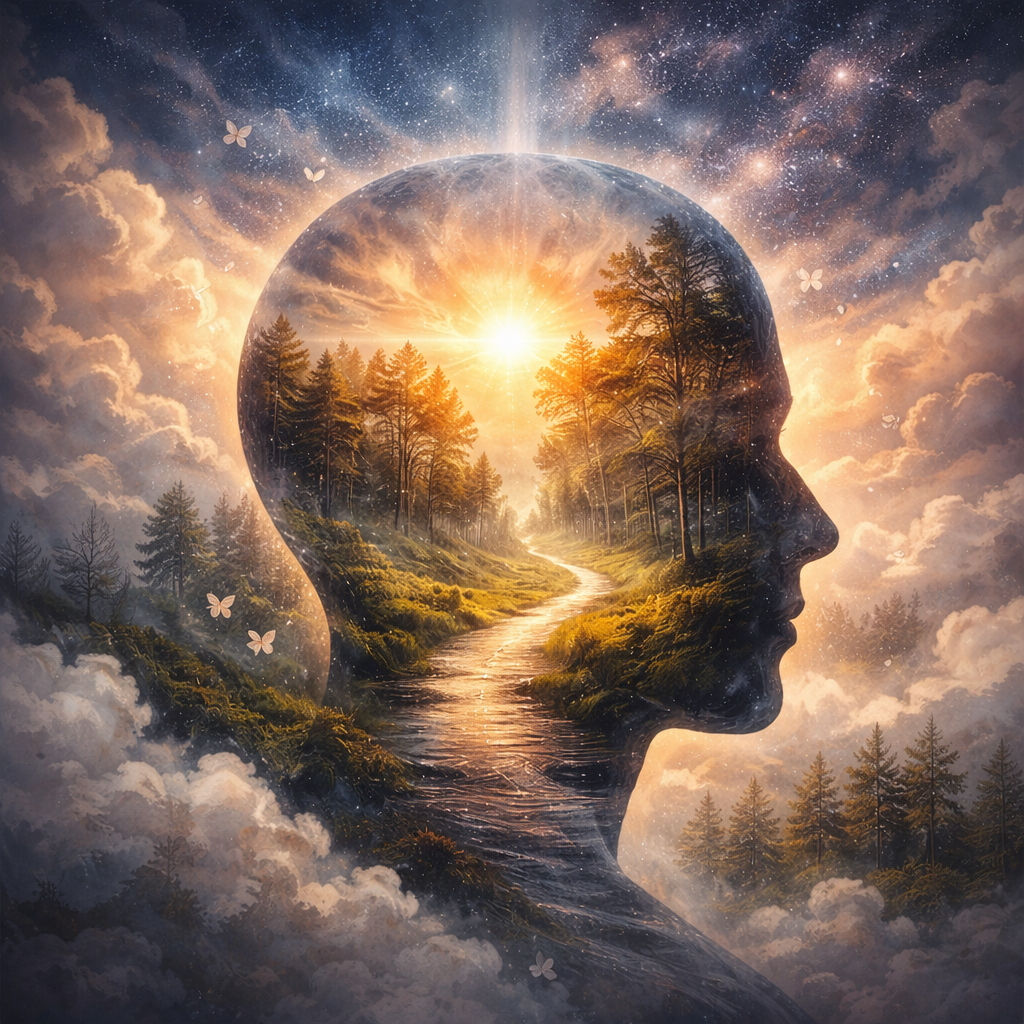 Thought Awareness And Mindfulness. Graphic