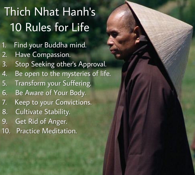 Thich Nhat Hanh's 10 Rules For Life